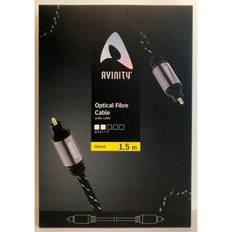 Avinity Audio-Lichtleiter-Kabel ODT-Stecker Toslink Gewebe Anthrazit Versandkostenfrei