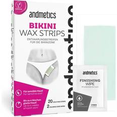 Andmetics Body Wax strips Bikini Wax Strips 20 Bikini Wax Strips + 2 Calming Oil Wipes 1