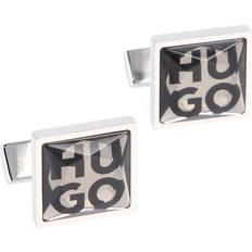 Hugo Boss Manschettenknöpfe Hugo Boss Facettierte Manschettenknöpfe mit Stack-Logo