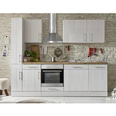 Ofen - mit Elektrogeräten Küchenzeilen & Küchenblöcke Respekta Complere Country/ white 250 cm