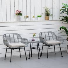 Patio Dining Sets OutSunny 3 Pieces