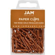 Paper Clips & Magnets Jam Paper Colored Standard Clips Small Rose Gold