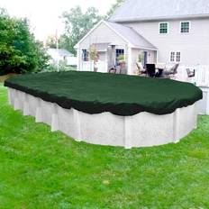 Pool Mate Pools Pool Mate 321632-4-PM Heavy-Duty Winter Oval Above-Ground Cover, 16 x 32-ft, Grass Green