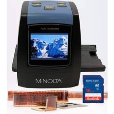 Analogue Camera Accessories Minolta Film & Scanner, Convert Color & B&W 35mm, 126, 110 Negative Super 22MP JPEG