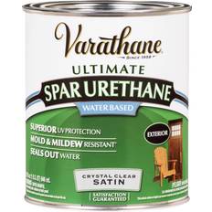 Wood Protection Paint Varathane Ultimate Spar Urethane Water Based 1qt Wood Protection Crystal Clear
