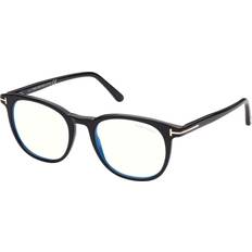 Blue Glasses & Reading Glasses Tom Ford Blue Light Block Round FT5754-B 001