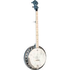 Black Banjos Ortega Falcon Series 5-String Quilted Maple Resonator Acoustic-Electric Banjo with Bag