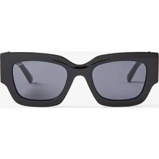 Jimmy Choo Sunglasses Jimmy Choo 3D Logo Acetate Rectangle BLACK
