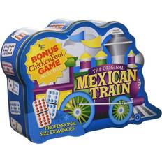 University Games Mexican Train Deluxe Traditional Double 12 Domino Set with Dots