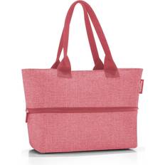 Reisenthel Shopper E1, Expandable 2-in-1 Tote, Converts from Handbag to Oversized Carryall, Twist Berry