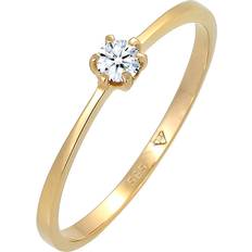 Gold Ringe Elli Ring - Gold/Diamond