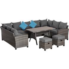 OutSunny Outdoor Lounge Sets OutSunny 6 Pieces Outdoor Lounge Set