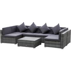 OutSunny Patio Furniture OutSunny 7 Pieces Outdoor Lounge Set