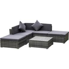 Outdoor Lounge Sets OutSunny 6 Pieces Outdoor Lounge Set
