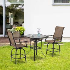 OutSunny Outdoor Bar Stools OutSunny Set of 2