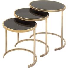 Nesting Tables Harper & Willow 9th PikeR Gold Metal Nesting Table