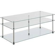 Convenience Concepts Designs2Go Classic Glass 3 Coffee Table