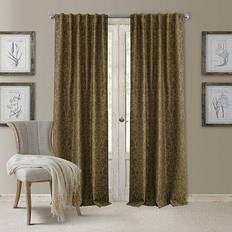 Gold Curtains & Accessories Elrene Home Fashions Antonia Floral Damask