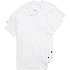 Men T-shirts Polo Ralph Lauren Slim Fit Cotton T-shirt 3-pack - White