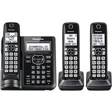 Cordless phone with answering machine Panasonic KX-TGF543B Cordless Phone With Handset Cordless Phone with Answering Machine 3 Handsets