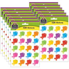 Teacher Created Resources Colorful Fish Stickers 12 Packs