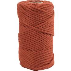 Makrame garn Tråd & garn Creativ Company Macramé cord, L: 55 m, D 4 mm, burnt orange, 330 g/ 1 roll