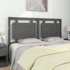 vidaXL grey, 155.5 Pine Bed Sänggavel