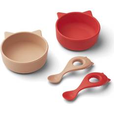 Liewood Baby Evan tableware set red One size fits all