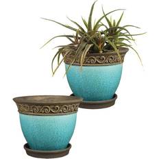 Southern Patio Pots & Planters Southern Patio Cadiz Small Ceramic 3 Pot