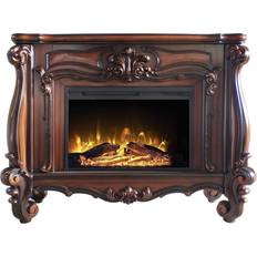Purple Fireplaces Acme Furniture Versailles Fireplace in Cherry Oak