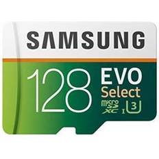 Samsung evo 128gb Samsung EVO Select 128GB microSDXC UHS-I U3 100MB/s Full HD & 4K UHD Memory Card with Adapter (MB-ME128HA)