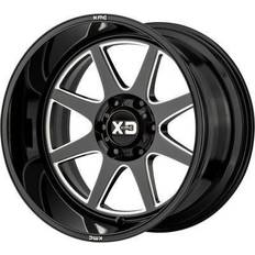 XD Wheels XD844 Pike, 20x10 with 8x165 Bolt Pattern Gloss Black Milled