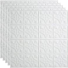 Tiles Fasade Traditional #1 Matte White 2 2 Lay In Vinyl Ceiling Tile 20 sq.ft.