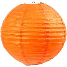 Oransje Julestjerner Creativ Company Rispapirlampe, diam. Julestjerne 20cm