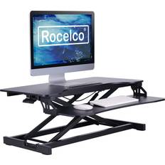 Laptop Stands Rocelco 31.5" Standing Sit Stand Tabletop Riser Black