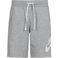 Baumwolle Shorts Nike Men's Club Alumni French Terry Shorts - Dark Grey Heather/White