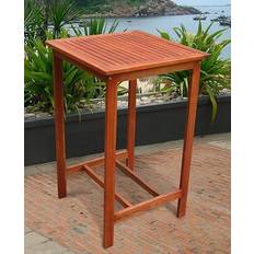 Outdoor Bar Tables Vifah Malibu Collection V495T Outdoor Bar Table