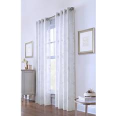 Linen Curtains Commonwealth Home Fashions Giardino Faux Linen Printed Branches Grommet