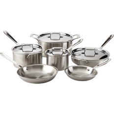 All-Clad Cookware All-Clad D5 Cookware Set with lid 10 Parts