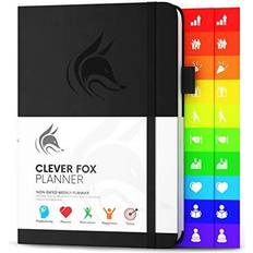 Clever Fox Planner Weekly 8.25"x5.75" Black