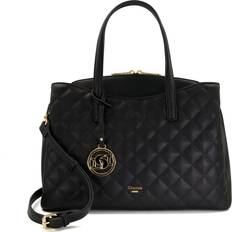 Dune London Dignify Large Diamond Quilted Tote Bag - Black