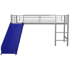 Laurie Junior Twin Metal Loft Bed with Slide
