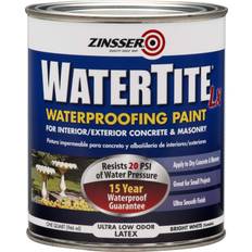 Zinsser Bright Smooth Water-Based Acrylic Copolymer Waterproofing 1 qt Wood Paint White