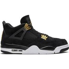 Black - Men - Nike Air Jordan 4 Shoes Nike Air Jordan 4 Retro M - Black/Metallic Gold/White