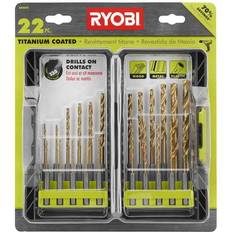 Power Tool Accessories Ryobi Titanium Drill Bit Kit (22-Piece)