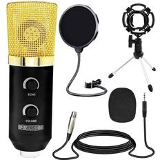 Microphone for recording 5 Core XLR Microphone Condenser Mic for Computer PC Gaming, Podcast Desktop Tripod Stand Kit for Streaming, Recording, Vocals, Voice, Cardioids Studio
