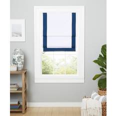 Pleated Blinds Exclusive Home Window Shades & Blinds White/Dark