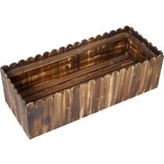 Wood Raised Garden Beds OutSunny Raised Garden Beds 16x39.55x12"