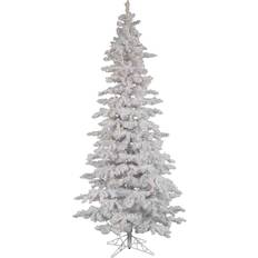 Vickerman 6.5' Flocked White Slim Artificial Christmas Tree