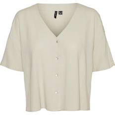 Damen - Silbrig Hemden Vero Moda Skjorte